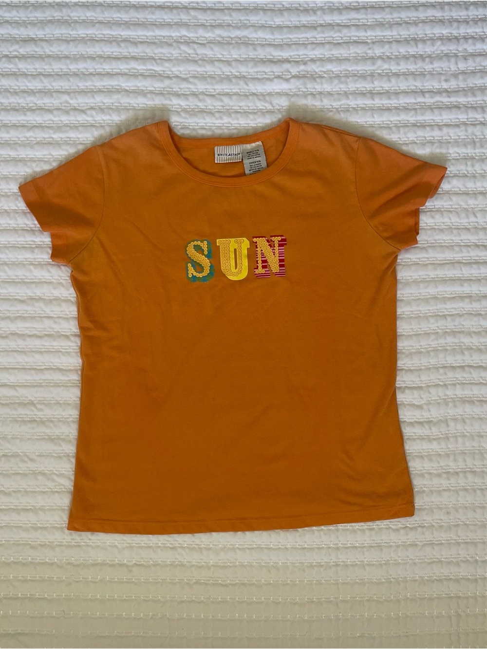 Orange 'SUN' Graphic Tee